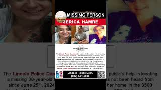 30 YEAR OLD JERICA HAMRE IS MISSING FROM LINCOLN NEBRASKA HELP BRING HER HOME SAFE [upl. by Yesteb645]