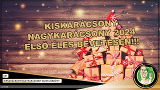 5051 KISKARÁCSONY NAGYKARÁCSONY 2024 ELSŐ ÉLES BEVETÉS KAPARÓS SORSJEGY VIDEÓ [upl. by Herodias]