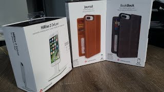 twelvesouth iPhone Wallet Case Journal  Book Book amp HiRise Deluxe Stand Unboxing and Review [upl. by Namwob]