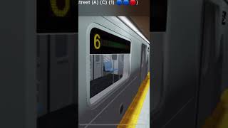 Roblox Hopeland City Subway  R142A 6 Train 7211 departing District Nostrand Aves [upl. by Yllatan564]