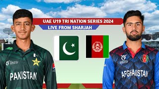 Pakistan u19 Vs Afghanistan u19 Live Criket Score Hindi Commentary Sports wala [upl. by Ettevahs87]