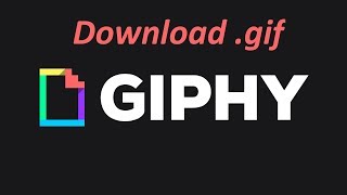 How to save a gif from giphy [upl. by Shiller]