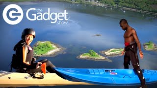 The WILD Challenge Water Transport Gadgets  Gadget Show FULL Episode  S14 Ep2 [upl. by Addy]