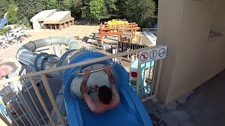 Bleu Water Slide at Village Vacances Valcartier [upl. by Nylrebmik]