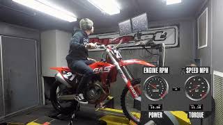 2022 GasGas MC 250F Dyno Test [upl. by Cutlerr]