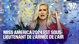 Miss America 2024 est souslieutenant de l’armée de l’air en service [upl. by Mastic337]