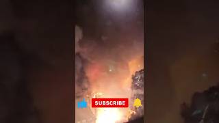 Boom 💥💥💥💥💥💥Fireworks on fire at hyderabad fireworks fire viral Diwali boom danger [upl. by Marko]