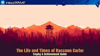 Firewatch  The Life and Times of Raccoon Carter quotFirst Raccoon in Day 2quot Trophy Guide rus199410 [upl. by Otto]