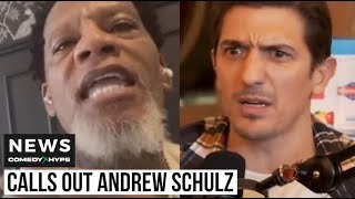 DL Hughley Checks Andrew Schulz For Kendrick Lamar Diss quotFck Out Of Herequot  CH News [upl. by Aitekram482]