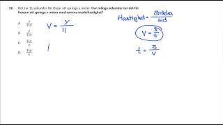 Högskoleprovet Uppgift 12 Provpass 1 Våren 2022 7 maj [upl. by Ycnaffit]