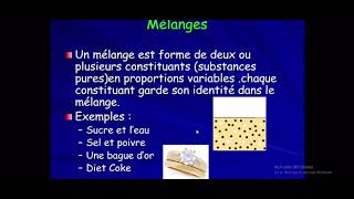 les melanges et les substances pures [upl. by Hertzog]