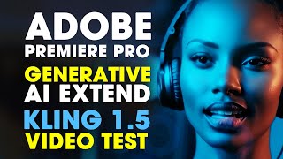 How to Use Generative Extend in Premiere Pro powered by Adobe Firefly  KLING 15 Video TEST [upl. by Aymik]