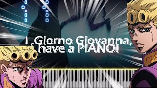 I Giorno Giovanna HAVE A PIANO [upl. by Ayojal647]