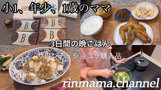 【三児ママの日常】子供達に作る3日間の夜ご飯🍚念願のベルナシオンのパレドールを食べました🍫サロンドショコラ購入品⭐️ [upl. by Eikkin675]