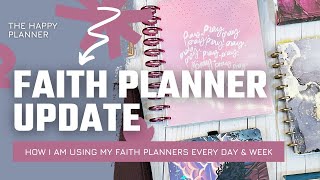 Faith Planner Update  How I Use My Faith Planners  The Happy Planner [upl. by Ledairam]