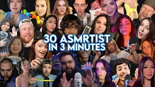 ASMR 30 Asmrtist in 3 Minutes  Fast ASMR Compilation [upl. by Donell]