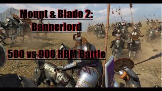 Mount and Blade 2 Bannerlord  A 500 vs 900 RBM battle [upl. by Eveiveneg]