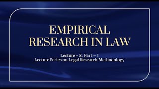 STATE LEVEL SPECIAL LECTURE SERIES ON LEGAL RESEARCH METHODOLOGY [upl. by Winola945]