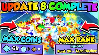 UPDATE 8 COMPLETE in 8 MINUTES Pet Simulator 99 Roblox [upl. by Meggi676]