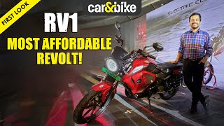 🔌 First new Revolt bike in 5 years RV1 ecommuter starts at Rs 84990  Detailed First Look [upl. by Zohara]