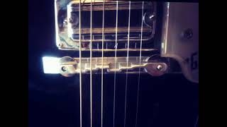 Modern Bigsby compensated aluminum bridge for plain GString onGreTsch Roc Jet [upl. by Elohcan]