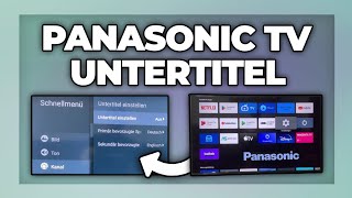 Panasonic TV Untertitel einschalten  ausschalten  Tutorial [upl. by Socin]