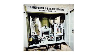 How to operate Transformer Oil Filter Machine [upl. by Ytram]