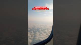 Hyderabad to Nagpur ATR72 600 Turbo Propeller Plane Cabin Sound amp Clouds view [upl. by Patty841]