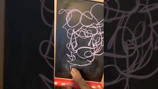 Single Line Portrait in Seconds Speed Drawing drawing lines charcoalmasters drawingtutorial [upl. by Ahcila94]