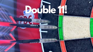 I’m practicing on DOUBLE 11 today in Darts [upl. by Sidon]