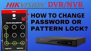 how to disable hikvision dvr pattern lock  pdsscamera cctvcamera [upl. by Atnahs]