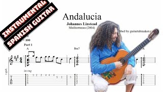 Johannes Linstead  Andalucia TAB  spanish guitar tabs PDF  Guitar Pro [upl. by Nivk]