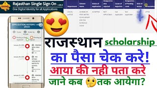 rajasthan scholarship kaise check karescholarship check online 2021 [upl. by Bret]