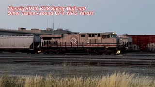 Classic SD40 KCS Safety Unit and More Trains Around CP Rail’s Winnipeg Yards Sept 67 2024 [upl. by Ihcehcu]