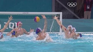 Mens Water Polo Preliminary Round  GBR v MNE  London 2012 Olympics [upl. by Brinson]