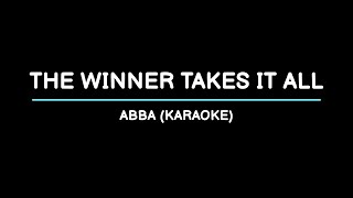 The Winner Takes It All  ABBA Karaoke [upl. by Onoitna]