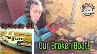 Ep 63  How to Make a Template For A Deck Beam Progressive Destruction Day On The Boat [upl. by Cally]