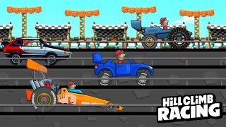 Hill Climb Racing  FASTEST CAR DRAG RACING [upl. by Northrop]