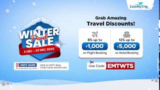 HDFC Offer  Winter Travel Sale  EaseMyTrip [upl. by Niasuh744]