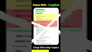 Important topic in prose class 10th english cbse board 2025 cbse class10th boardexam202425 [upl. by Dorcea826]