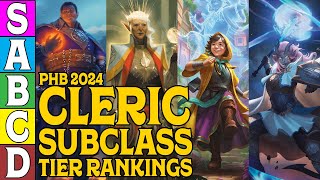 Cleric Subclass Tier Ranking in DampD 2024 [upl. by Annasiul883]