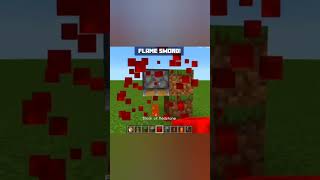 making a flame sword minecraft mcpe shorts [upl. by Lierbag]