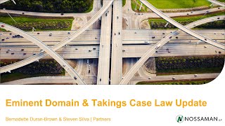 Eminent Domain Case Law Update  2024 Update [upl. by Aihsik202]