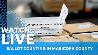 Live Ballots counted after voting in Maricopa County during 2024 Arizona election [upl. by Benia]