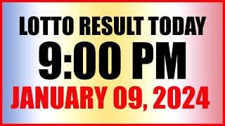 Lotto Result Today 9pm Draw January 9 2024 Swertres Ez2 Pcso [upl. by Nennarb]