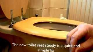 Loose toilet seat how to repair a wobbly toilet seat quickly and easily SteadySeat [upl. by Yasmeen]