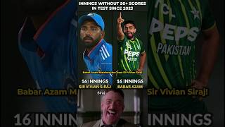 Babar Azam Matches the Great Sir Vivian Siraj siraj babarazam [upl. by Miriam530]