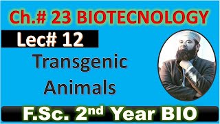 Transgenic animals I biotechnology I CH23 I Lec 12 I FSC Biology I Class 12 [upl. by Anaicul]