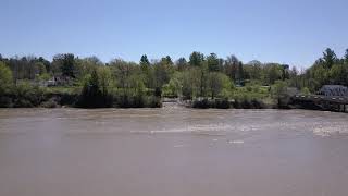 Edenville Michigan Dam Breach  Flooding Aftermath  Drone [upl. by Aihcsrop]