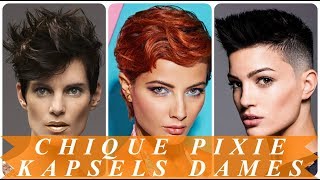 Chique pixie kapsels dames 2018 [upl. by Roxine]